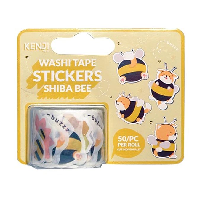 Hovedbilde Washi Tape Stickers Shiba Bee