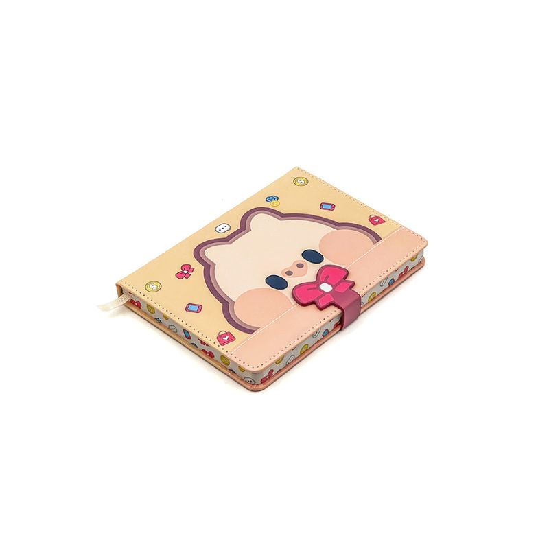 Ginza Button Notebook Tiny-K Piglet Pink