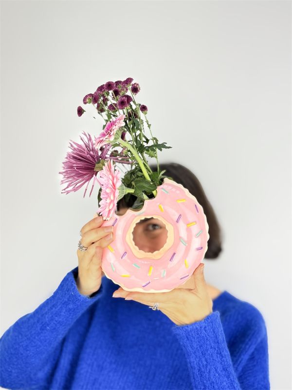 Bitten Flytende Donut Vase