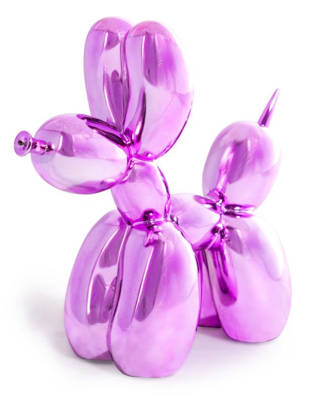 Electro Pink Balloon Dog Figure 